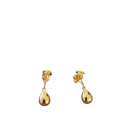 CDE Aquamarine Blue Crystal Gold Rose Shaped Jewelry Earrings Necklace Gift Set - Picture 10 of 12